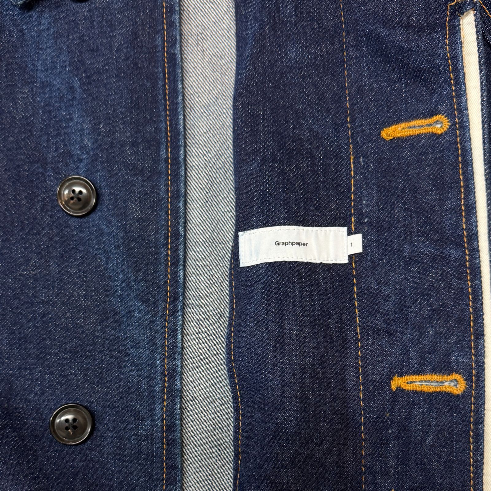 Graphpaper 18AW 21oz DENIM COAT 21オンスデニムコート ステンカラー 