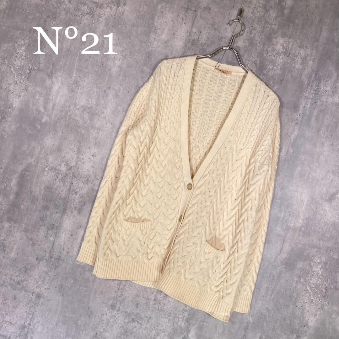 N°21』ヌメロヴェントゥーノ (44) レイヤードカーディガン - メルカリ