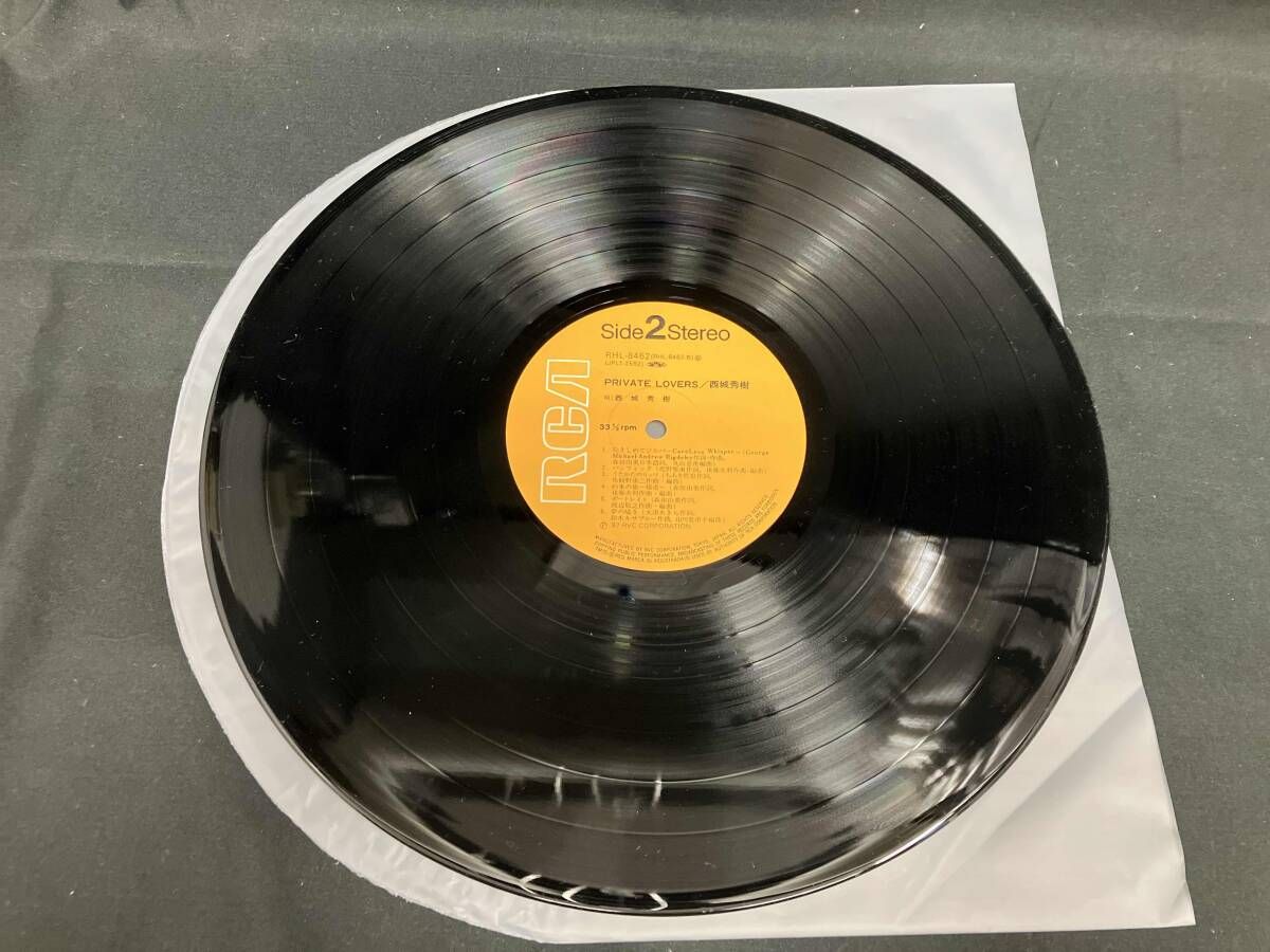 帯あり 西城秀樹 LP盤 PRIVATE LOVERS