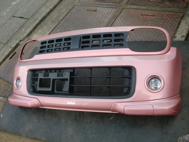 HE22S ラパン フロントバンパー リアバンパー リアスポイラーセット カラーZKU チェリーピンクメタリック