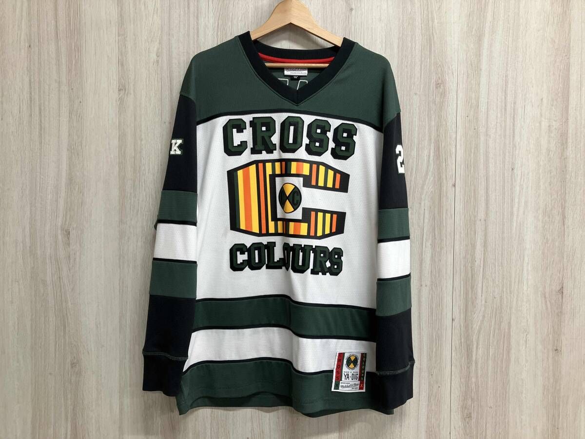 BRUNO MARS ブルーノマーズ MItchell＆ness クロスカラーズ 半袖Tシャツ Lサイズ マルチカラー 刺繍