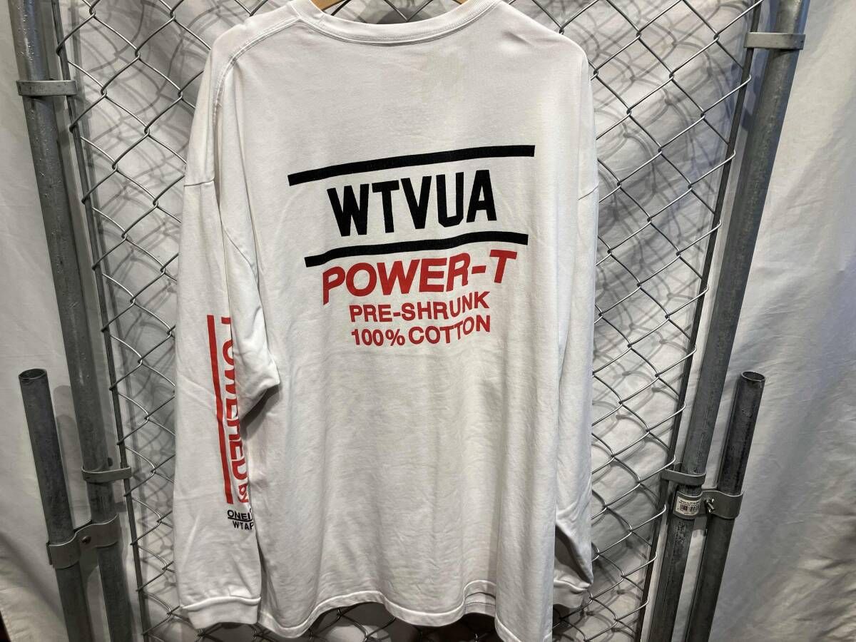WTAPS ×oneita power-T ホワイト 長袖Tシャツ サイズXL ダブルタップス