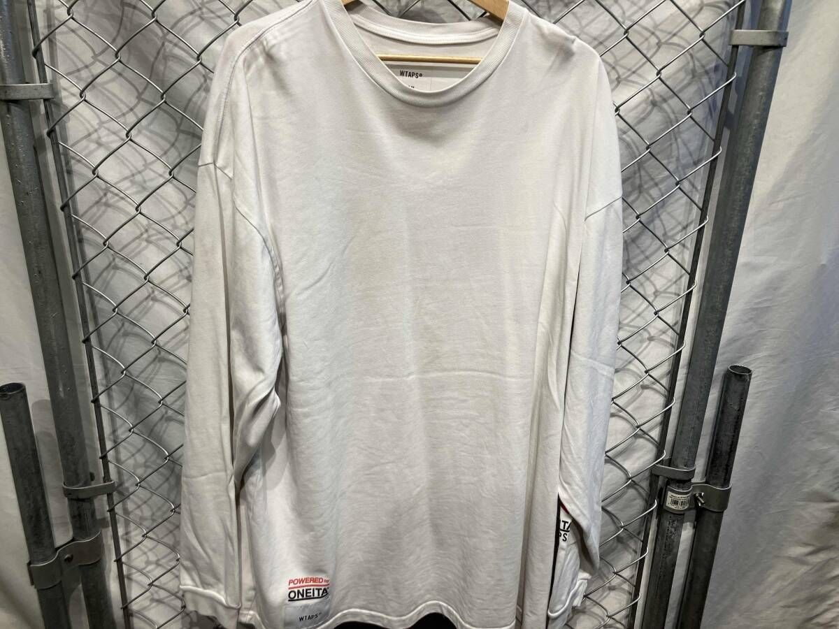 WTAPS ×oneita power-T ホワイト 長袖Tシャツ サイズXL ダブルタップス