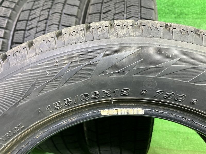 BRIDGESTONE スタッドレス ブリヂストン ブリザックVRX2 155|65R13 4本 2ホン5ミリ 2ホン6ミリ FFCRYSTALESIA_COM