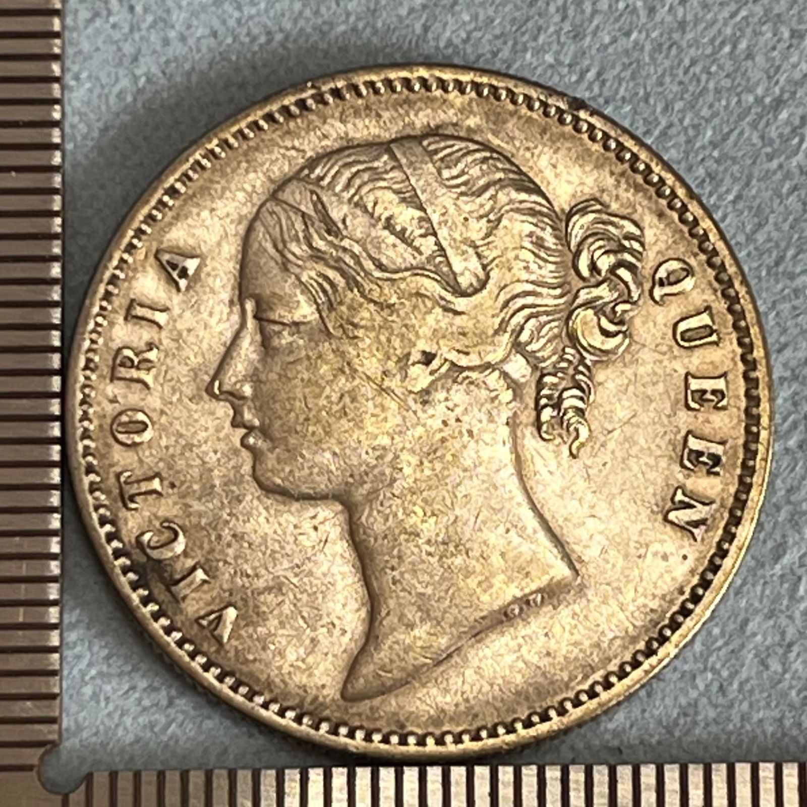1840年 イーストインディア会社 ヴィクトリア女王 1ルピー銀貨／East India Company ONE RUPEE Silver