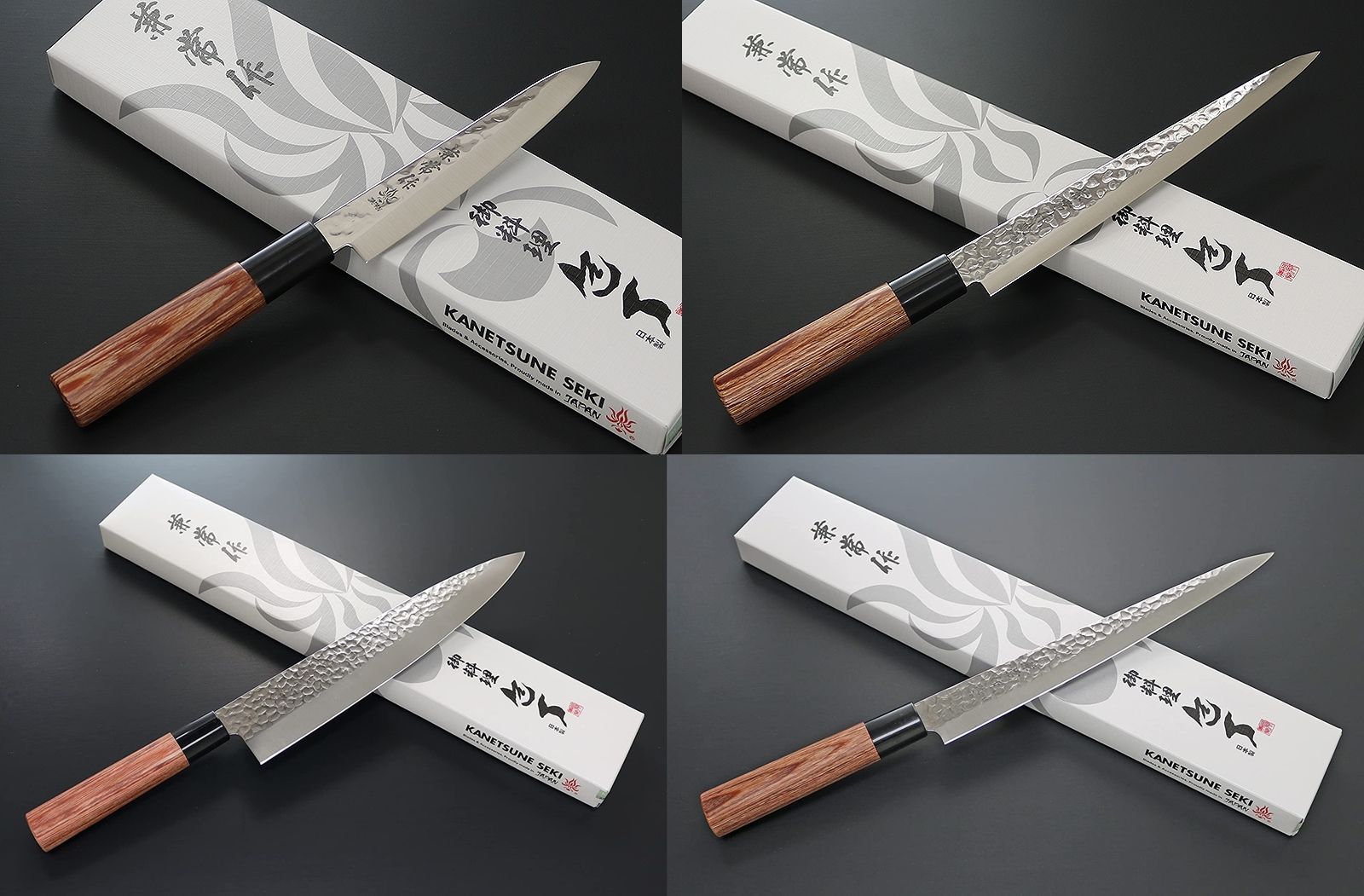 包丁 KC-954 ペティナイフ KC-955 筋引 KC-958 牛刀 KC-959 筋引セット 兼常作 ステン1K6 槌目磨き