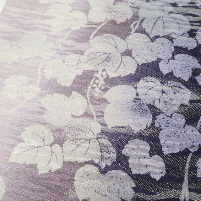 ❁tomihisa❁ さが美謹製 蔦 着物 正絹 全通 装いに息づく蔦の生命力 袋帯 6787