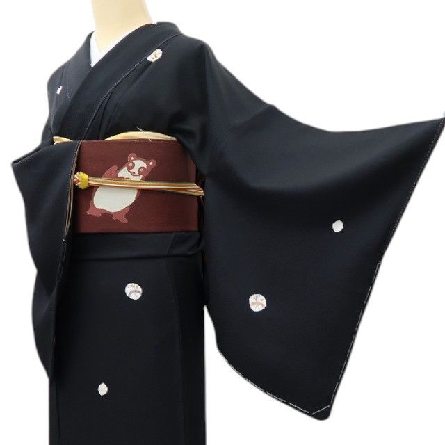  六花 RIKKA 正絹 飛び柄 小紋 手縫い 着物 A 3644 小紋 着物