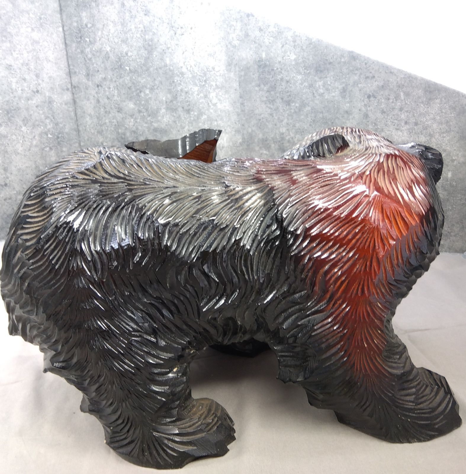 超稀少 北海道民芸 木彫りの熊 3頭 昭和レトロ 置物 オブジェ 62cm 超稀少 北海道民芸 木彫りの熊 3頭 昭和レトロ 置物 オブジェ 62cm 超