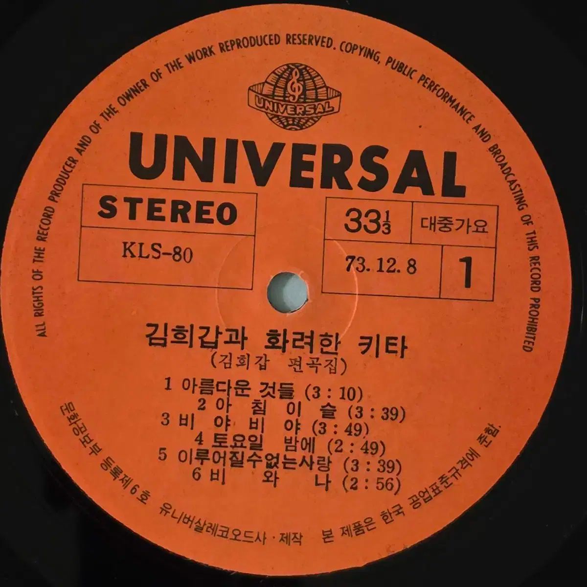 キム ヒガップと 素晴らしい ギター GUITAR LP 美しい もの 朝露 WWW_TRAVELLANDINDIA_COM