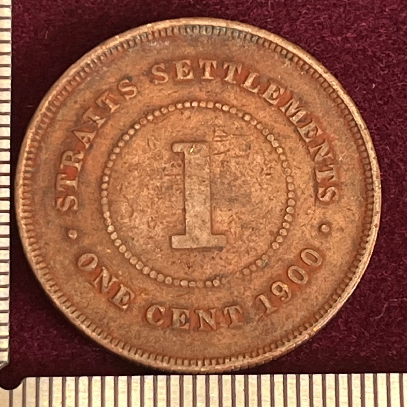 古銭　ビクトリア女王　1セント銅貨 香港 1866 ヴィクトリア女王 1セント 銅貨 PCGS Scrape-UNC Detail