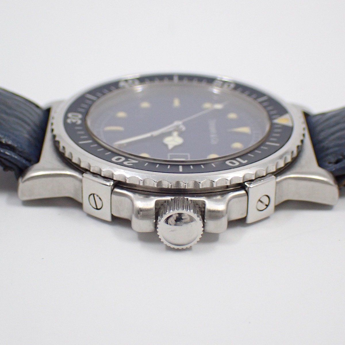 ティファニー ダイバー型 クォーツ メンズ 腕時計 ネイビー文字盤 純正