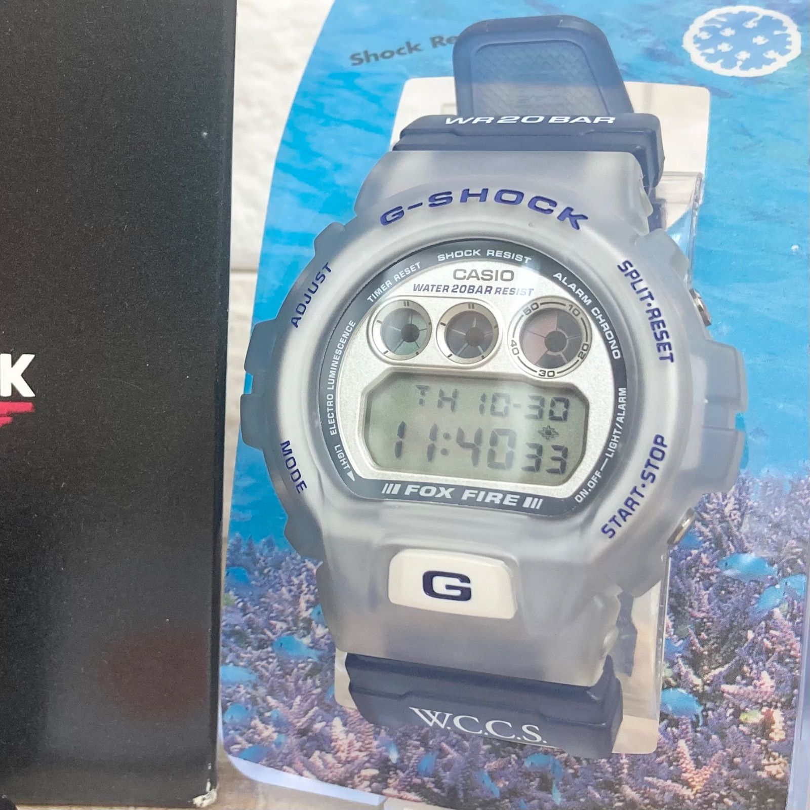 W.C.C.Sコラボ CASIO G-SHOCK Gショック DW-6900WC-6T メンズ 腕時計 クリア ネイビー ブルー パープル