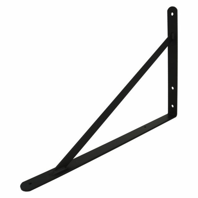 カウンターブラケット 黒 300×500 4個 棚受け ブラケット 補強金物 L型金具 DIY 八幡ねじ