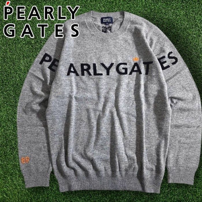 PEARLY GATES PG89 セーター サイズ6 グレー PEARLY GATES グレー セーター 89 PEARLY GATES パーリーゲイツ ゴルフ