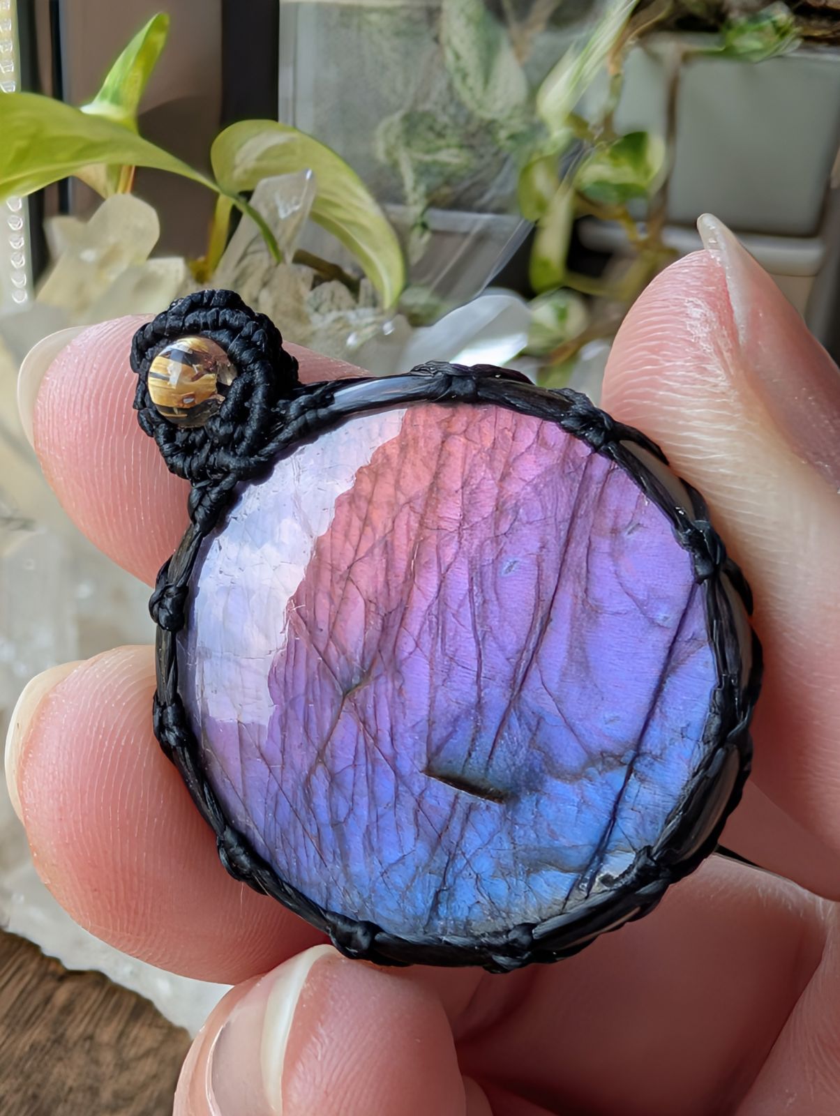 マクラメ編みネックレス 430