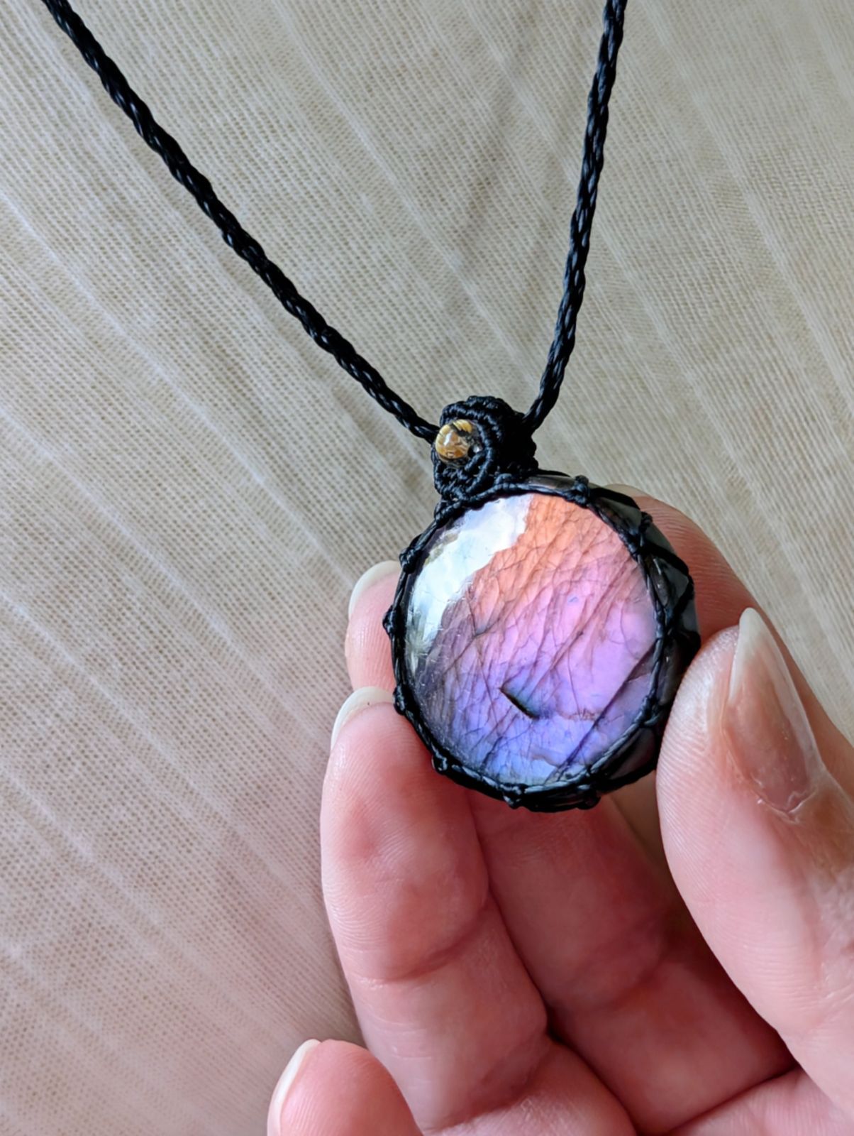 430 マクラメネックレス