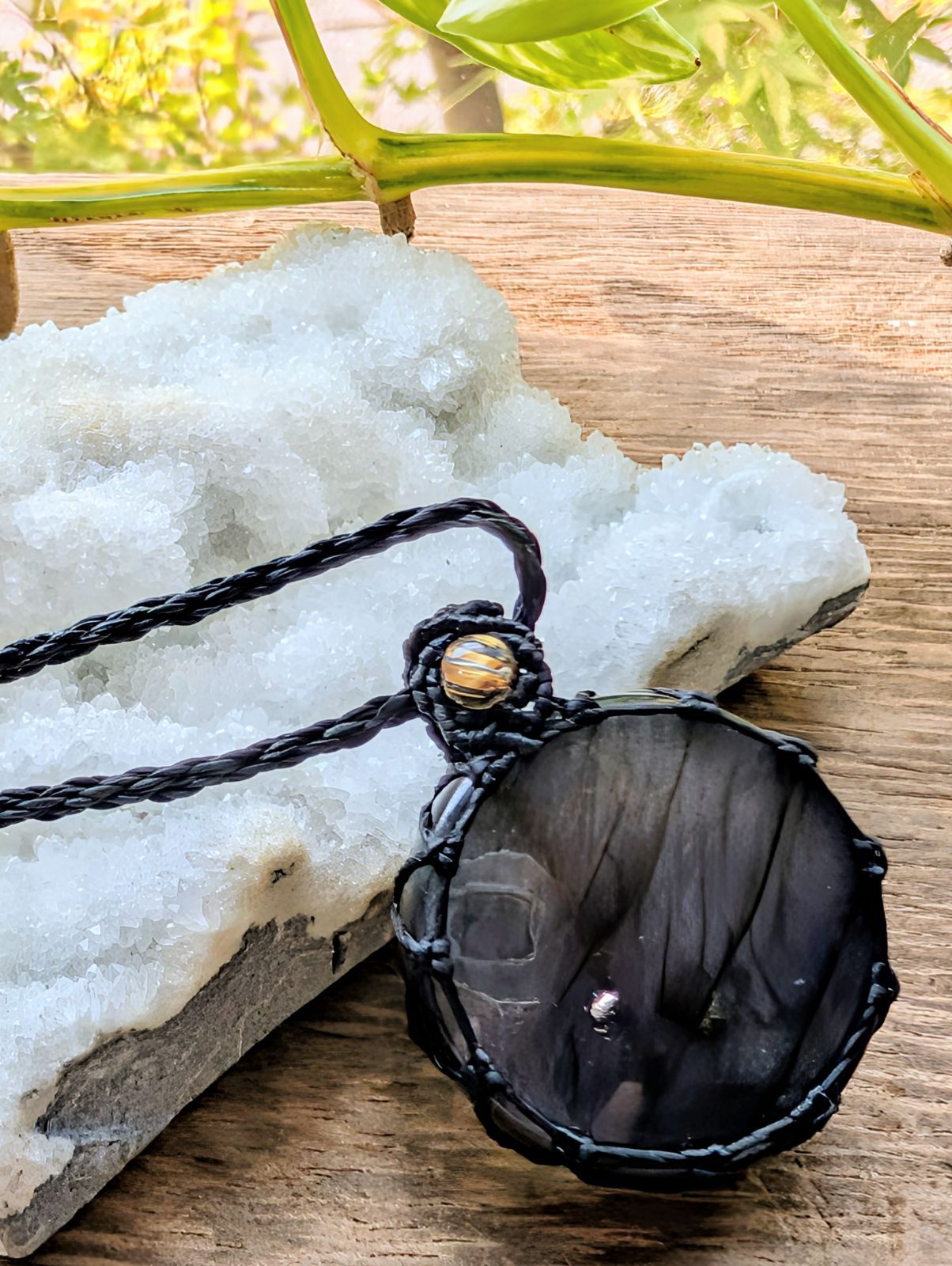 430 マクラメネックレス