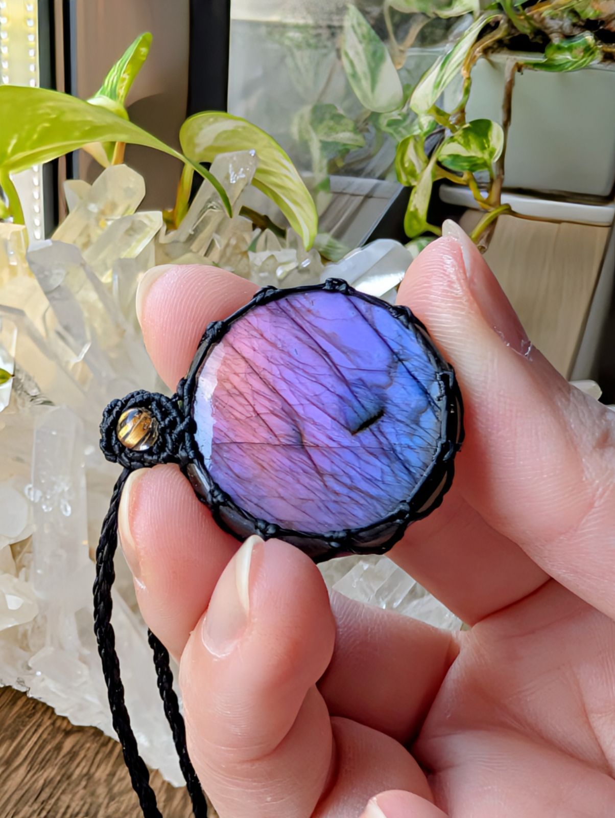 パープルグラデーション ✩ラブラドライト