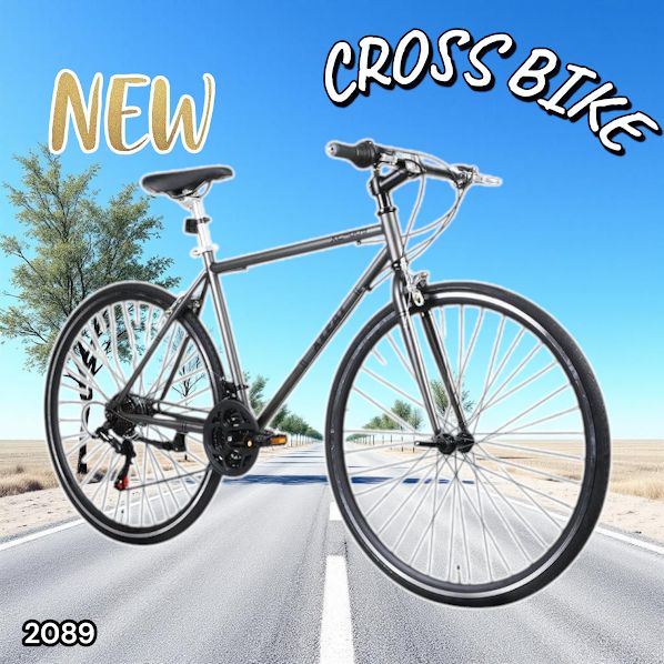 【新品・未使用】 クロスバイク XC-009 21段変速 グレー 2089 クロス バイク グレー XC-009 シマノ製 21段変速 安心 高