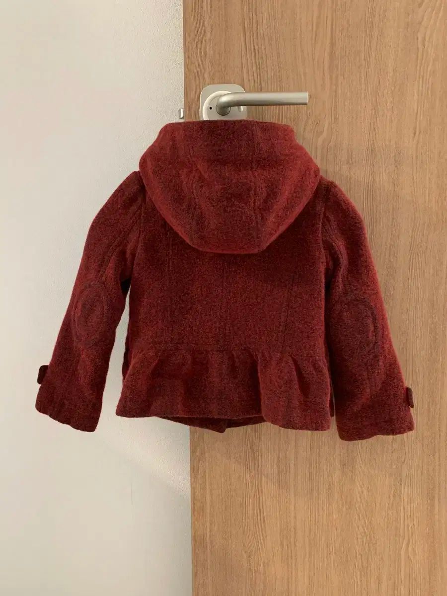 バーバリー キッズ 赤 ダッフルコート