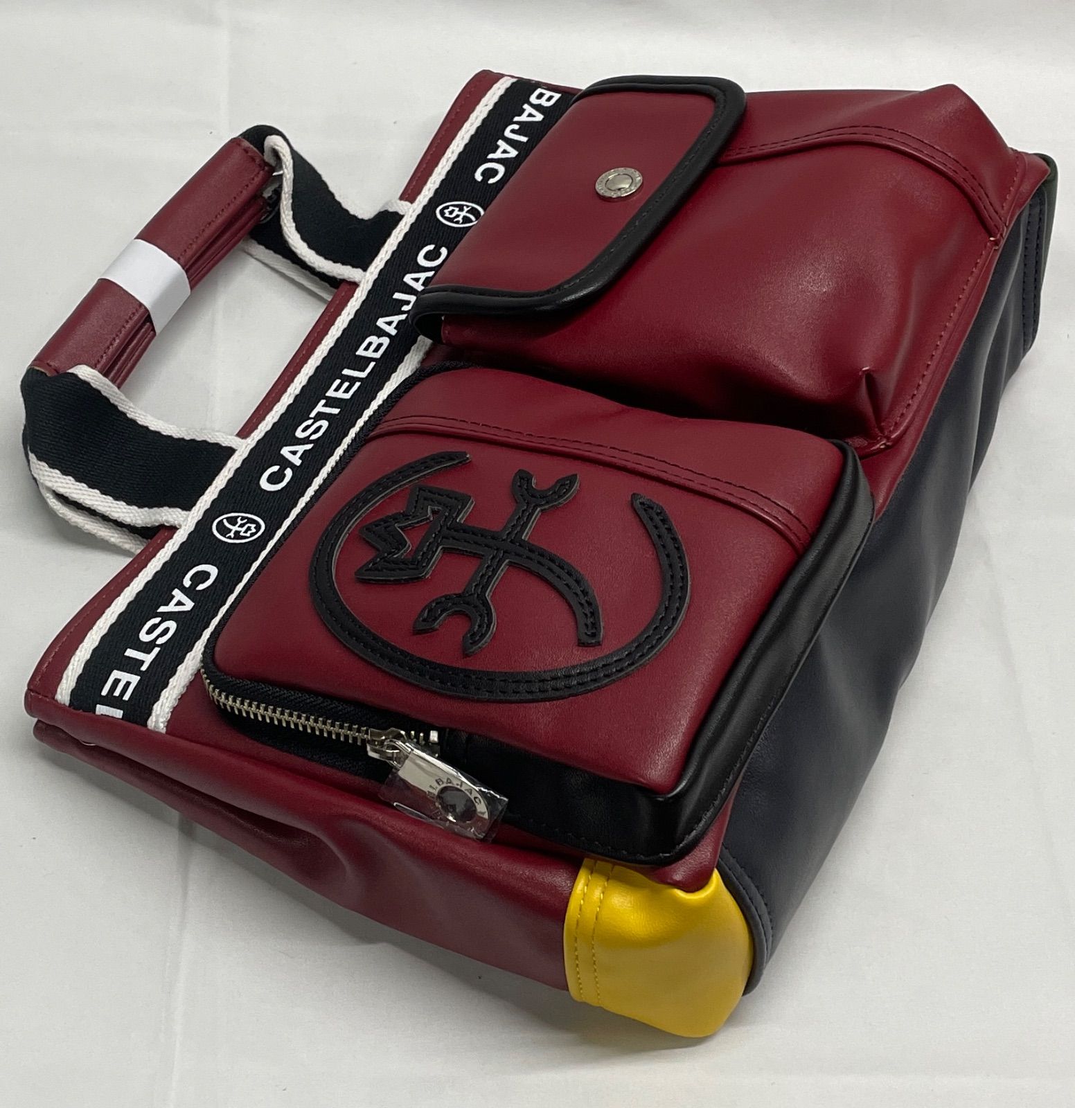 カステルバジャック ミニトートバッグ　ドミネ　レッド　未使用 ◇ CASTELBAJAC ドミネ ミニ トートバッグ レッド 【自宅保管品/美品