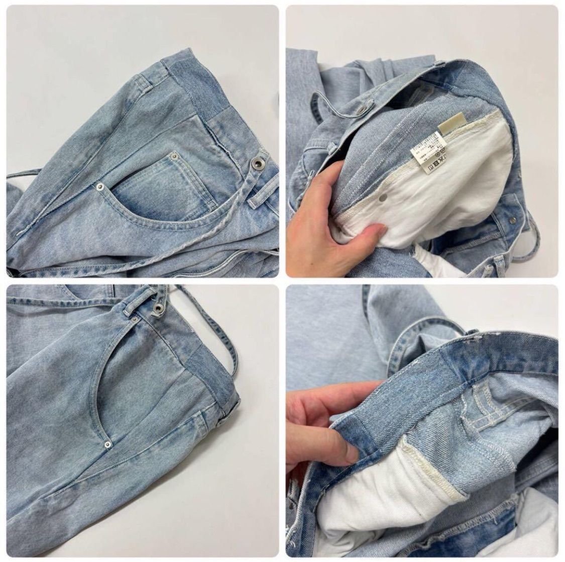 【中古】ダイアグラム グレースコンチネンタル 25SS サス付zipデニムパンツ ジーンズ 36 グレー /CX ■OS レディース 25ss ~ 25aw Diagram ダイアグラム GRACE CONTINENTAL グレース