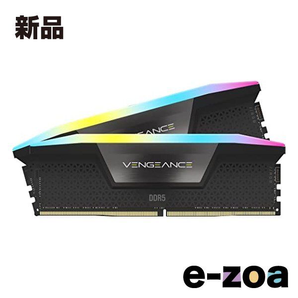 CORSAIR コルセア VENGEANCE RGB 64GB 2x32GB DDR5 5600MHz C36 ブラック CMH64GX5M2B5600C36 CMH64GX5M2B5600C36 2577886
