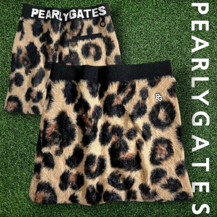 PEARLY GATES パーリーゲイツ ゴルフ シャギーニット レオパード柄