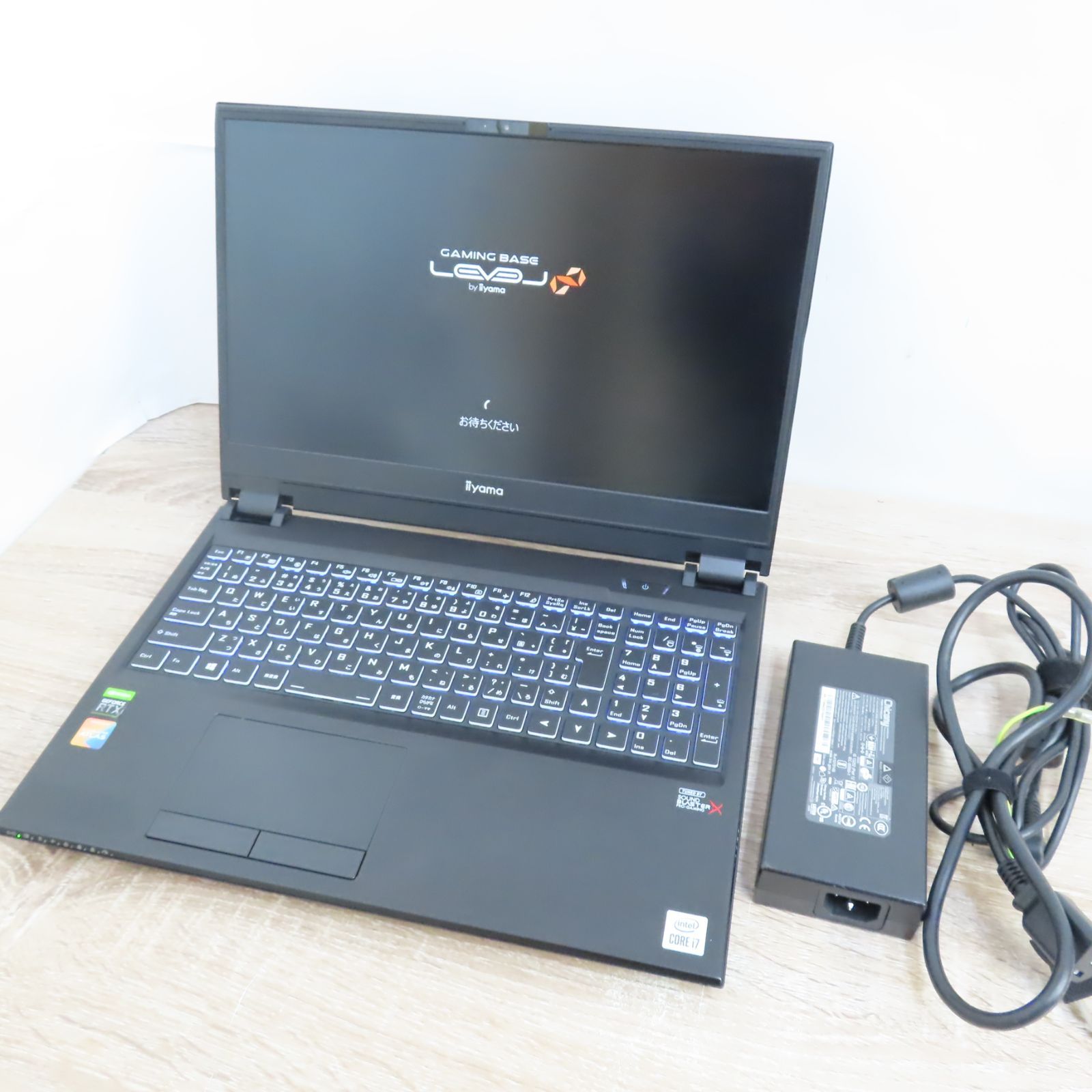 iiyama ゲーミングノートPC LEVEL-15FR103-i7-TOXX インテル Core i7 15.6型 フルHD 動作品 キズあり 初期化済み