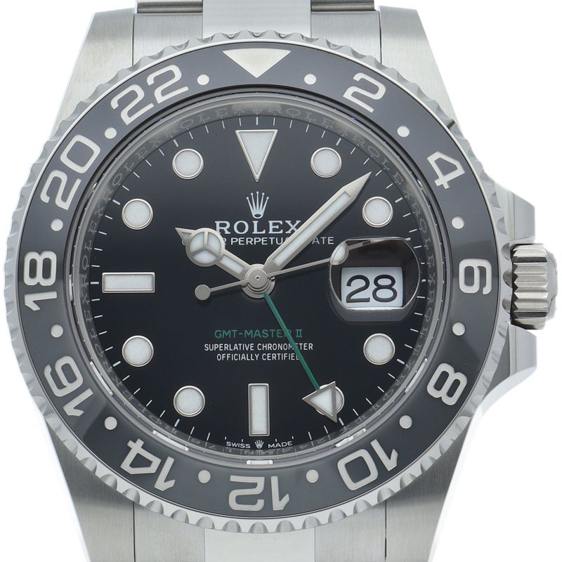 ロレックス GMTマスター2 ウォッチ オイスター 126710GRNR 箱 保証書  