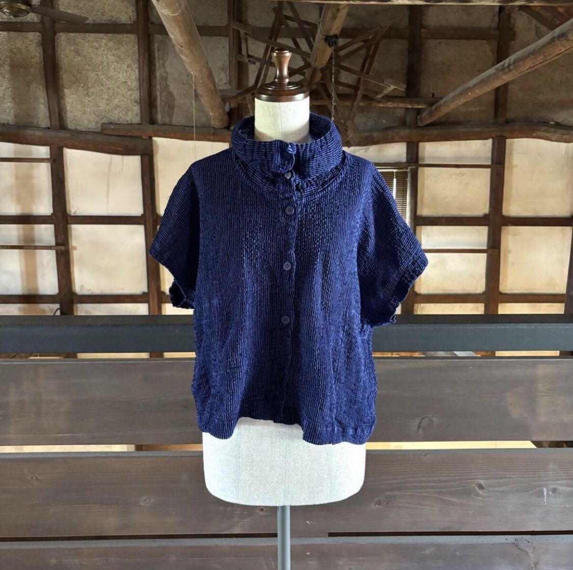 良品 me ISSEY MIYAKE ミー イッセイミヤケ シワシワ ハイネック