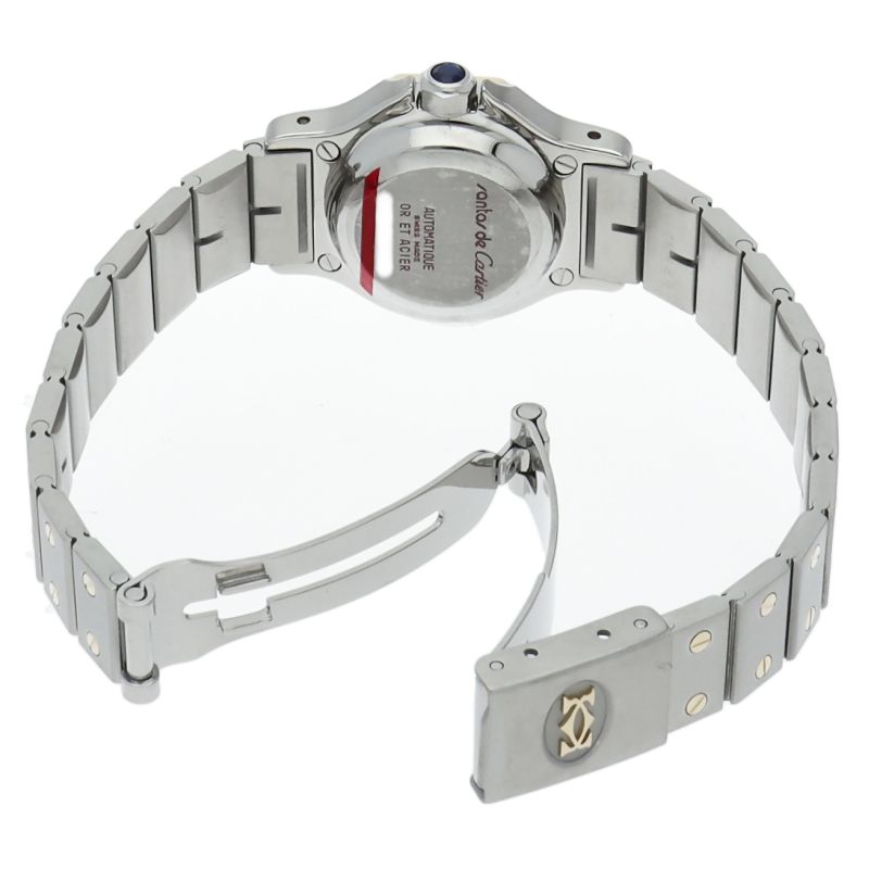 カルティエ サントスオクタゴンSM ウォッチ オートマチック K18YG/SS  