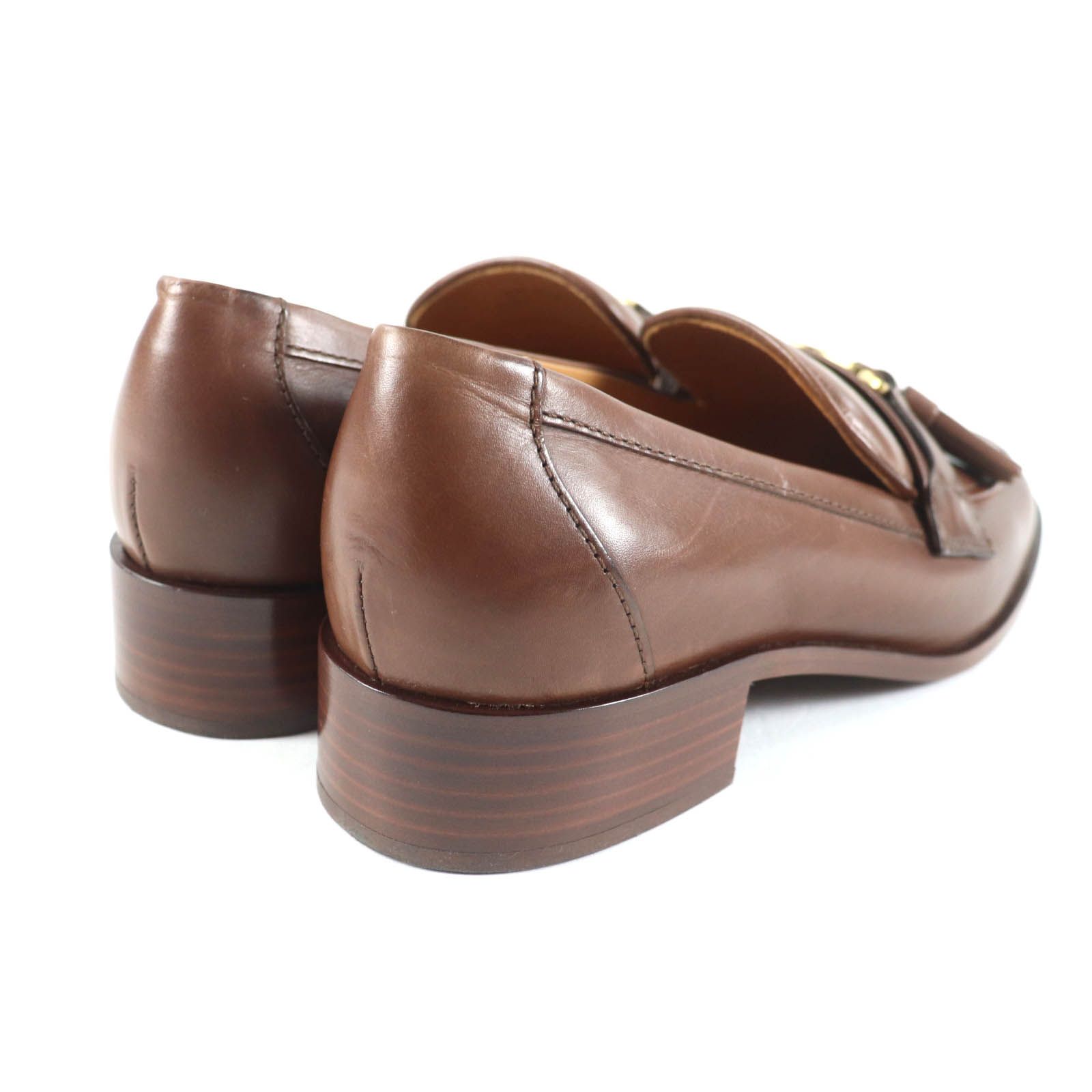 TOD’S トッズ KATE ケイト タッセル付 レザー ローファー シューズ ブラウン 36.5 イタリア製 レディース