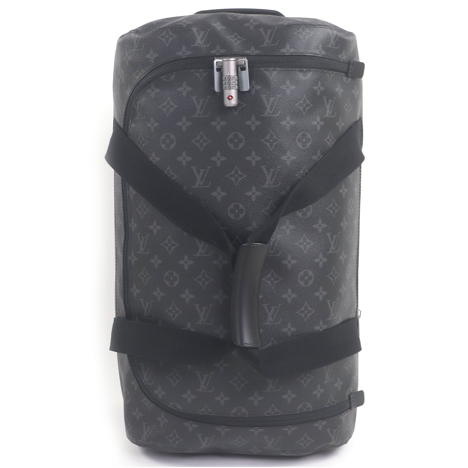□LOUIS VUITTON ルイヴィトン M23162 ホライゾン･ソフト 2R55 モノグラムエクリプス キャリーバッグ ブラック メンズ 定価470 800円