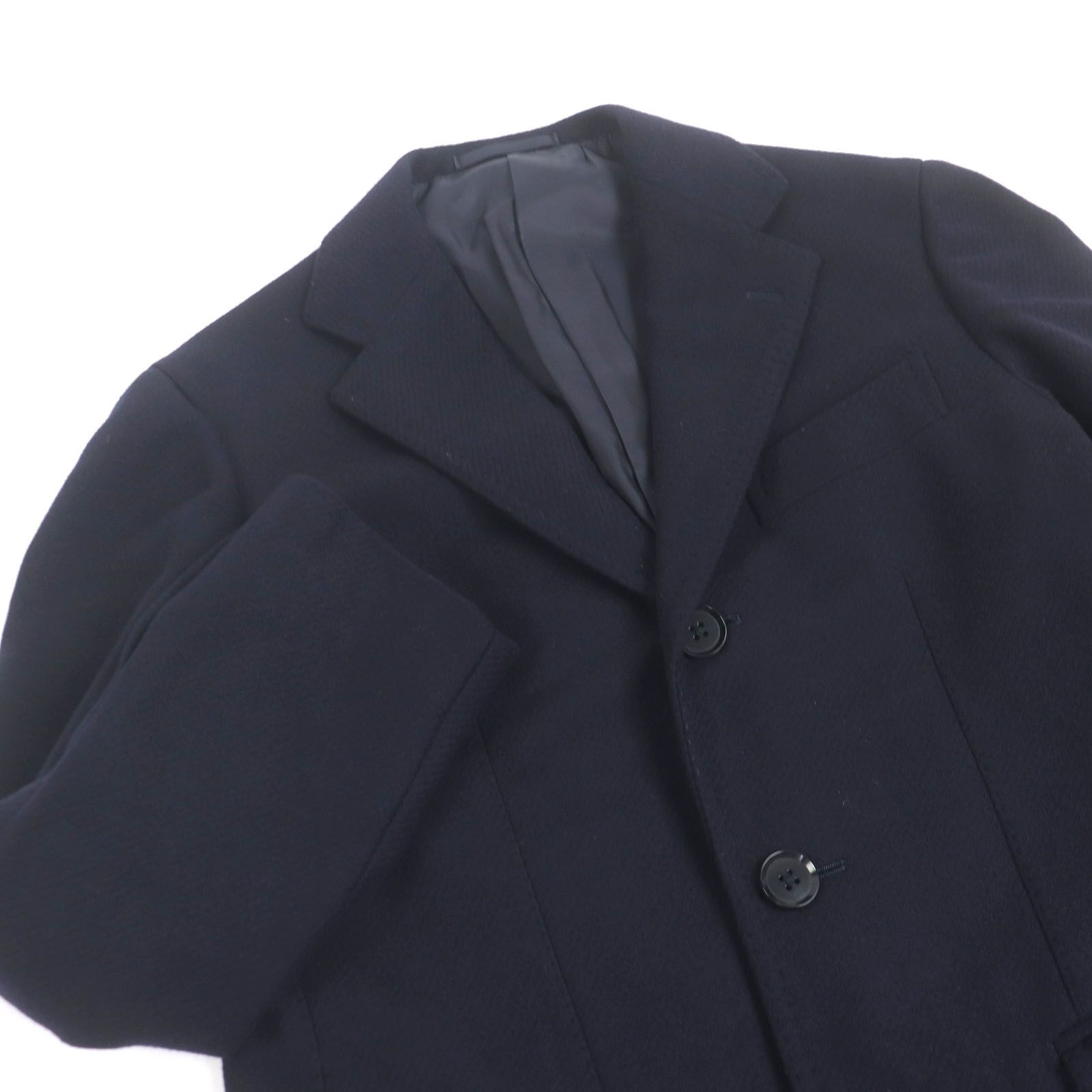 RING JACKET リングヂャケット RT019F22X ウール チェスターコート ロングコート ネイビー 44 メンズ