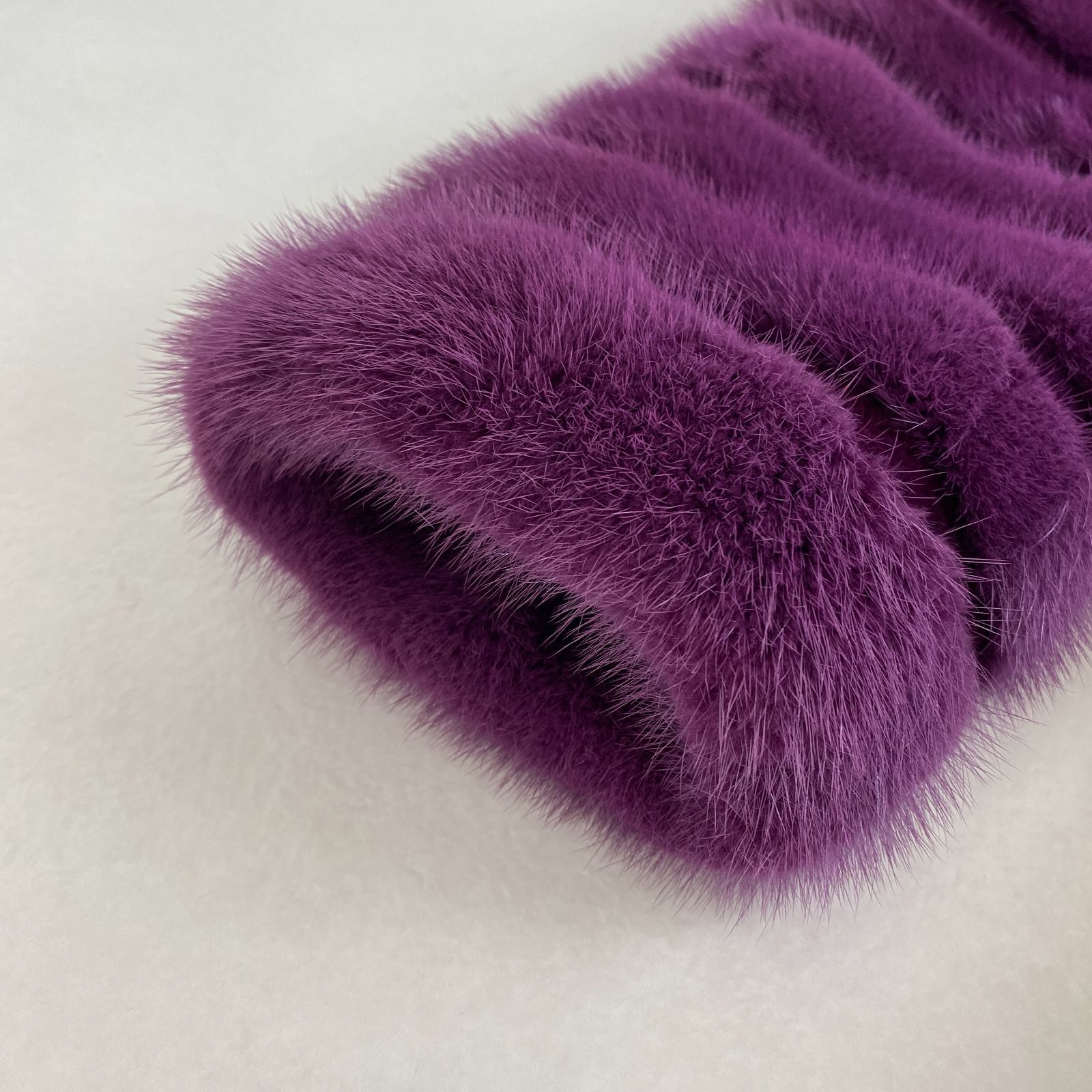 毛皮コート ミンク 本毛皮 リアルファー 紫 ピンク 奇抜 リバーシブル