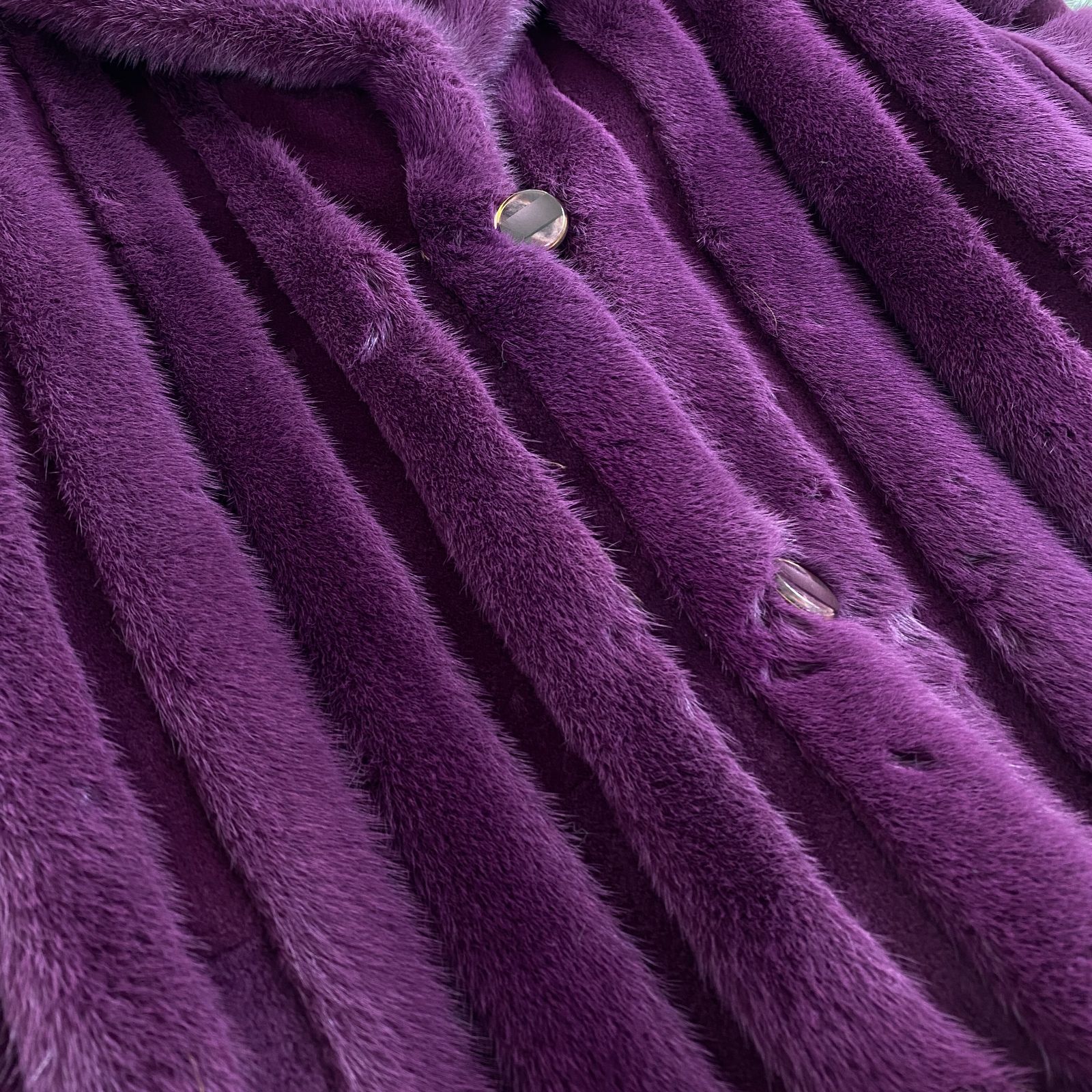 希少✨ KENZO ロシアンリス ロングコート 本毛皮 XL相当 ブルーベリー紫 Amazon.co.jp: n ロング両面ウールコート女性の秋と冬の韓国