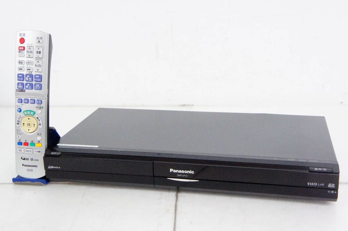 Panasonicパナソニック HDD内蔵DVDレコーダー DIGAディーガ 地デジ対応 HDD250GB DMR-XP12-K
