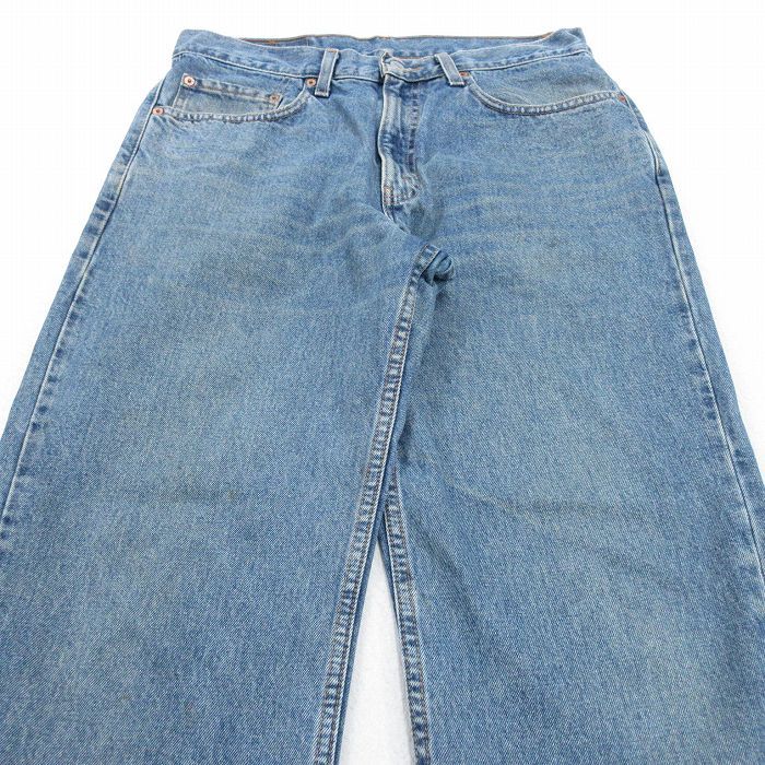  W 33 古着 ジーンズ リーバイス Levis 550 メンズ 00 s ヒゲ コットン 紺 ネイビー デニム 25 oct 29 ボトムス ジーパン Gパン ロング パ ストレートデニム デニム ジーンズ