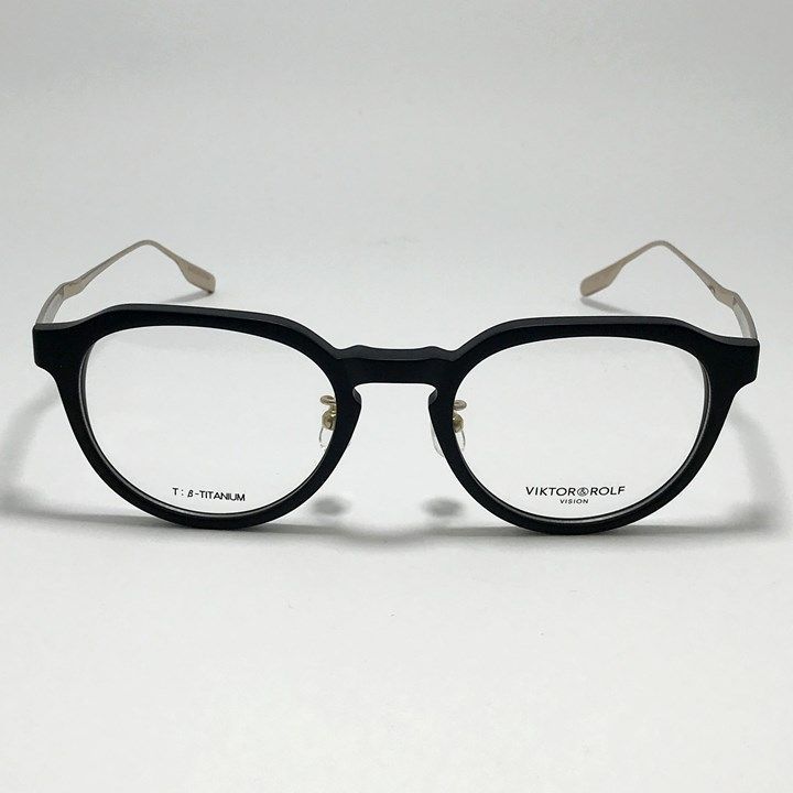 [ VIKTOR&ROLF ] ヴィクターアンドロルフ 国内正規品 クラシック メンズ レディース 眼鏡 メガネ フレーム サングラス V&R006-1-49 マットブラック リビジョン製レンズでお好きなサングラス作成可能 VIKTOR&ROLF ] ヴィクターアンドロルフ 国内正規品 クラシック メンズ
