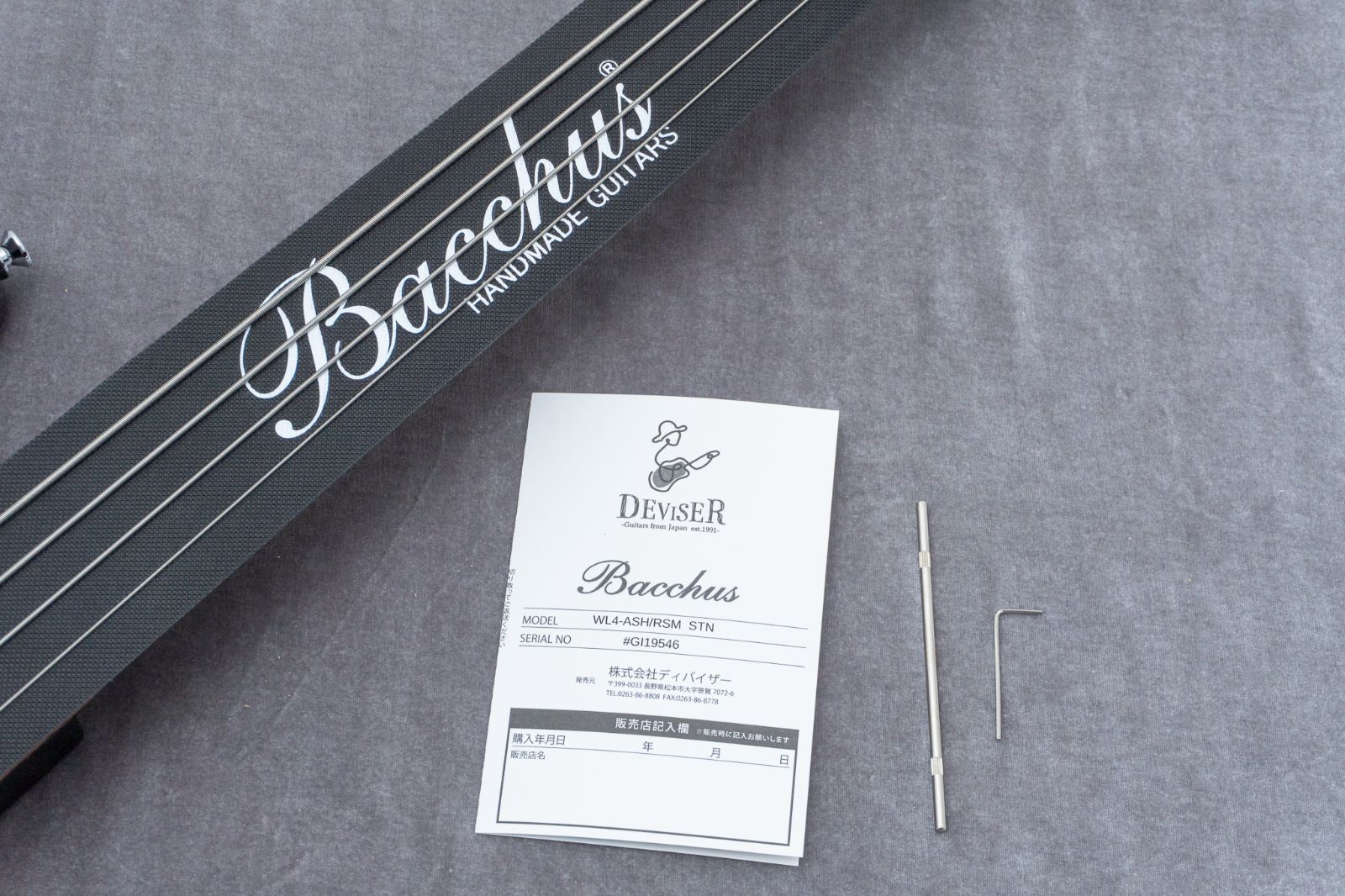  outlet Bacchus WL 4 ASH RSM STN 42 kg GI 19546 GIB兵庫 エレキベース ベース