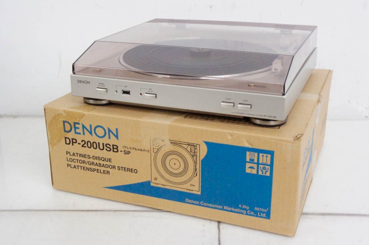 DENONデノン レコードプレーヤー DP-200USB フルオートプレーヤーシステム USB対応