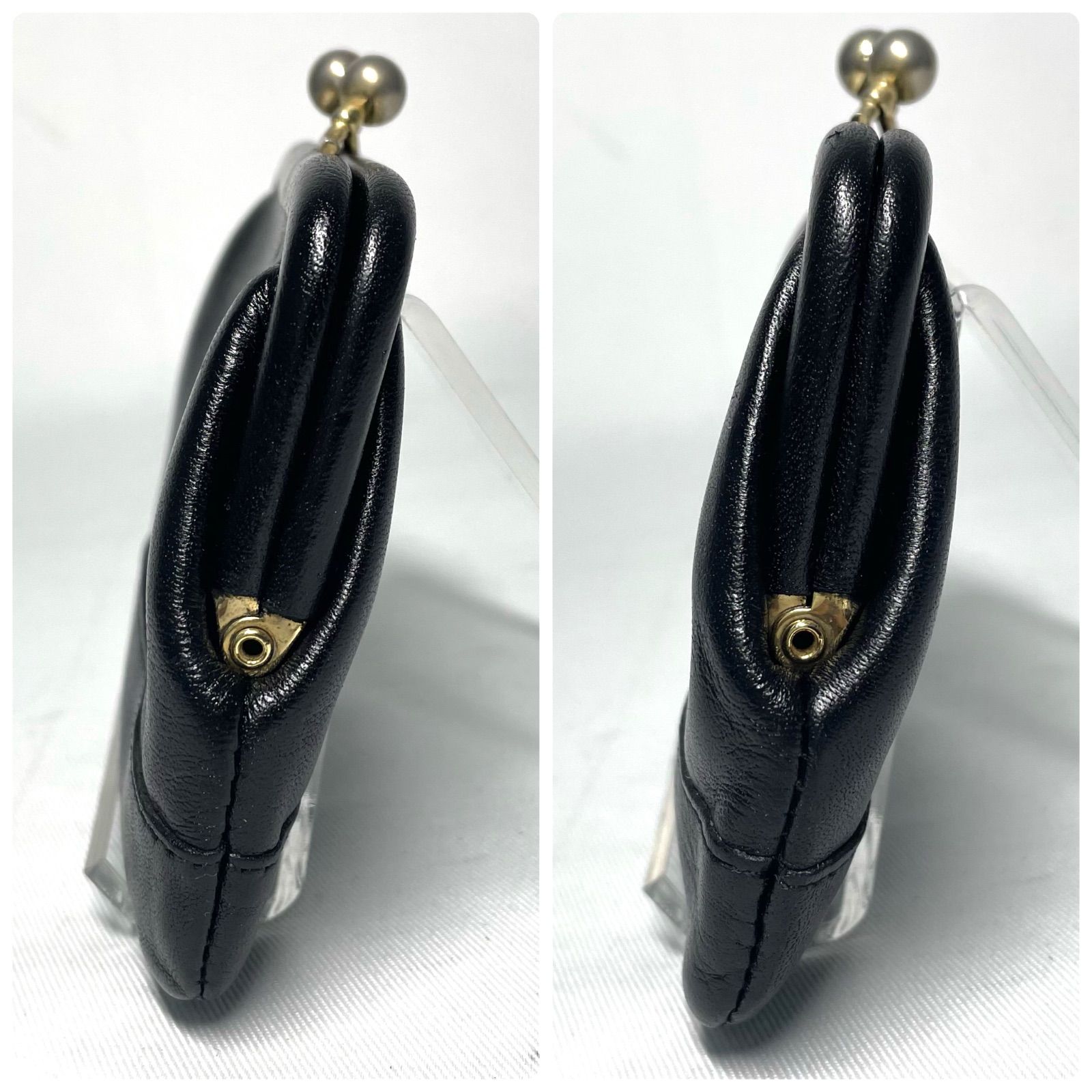 オールドコーチ OLD COACH レザー ブラック がま口 小銭入れ コイン