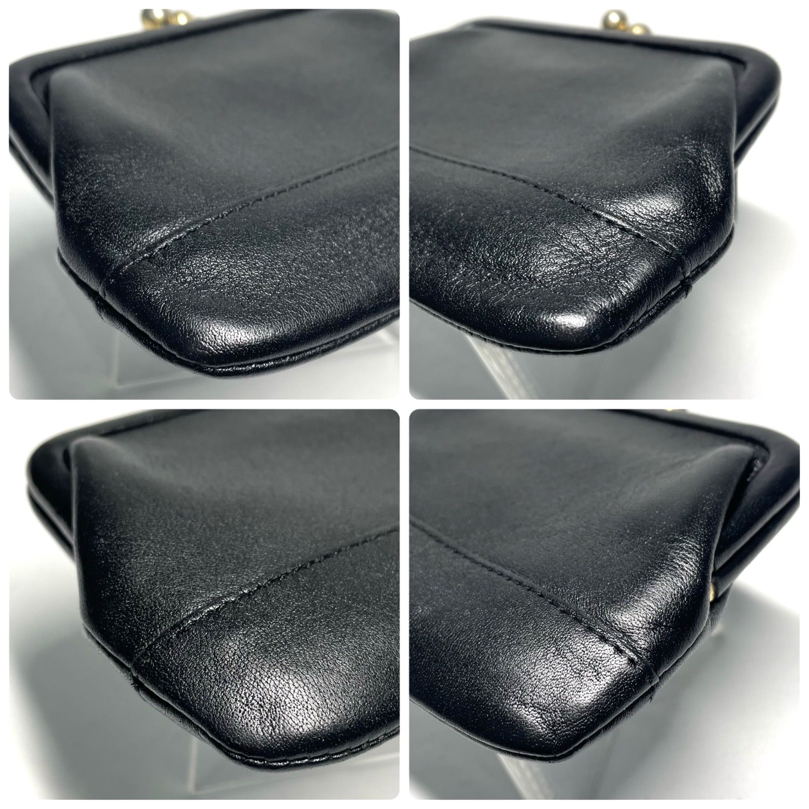 オールドコーチ OLD COACH レザー ブラック がま口 小銭入れ コイン