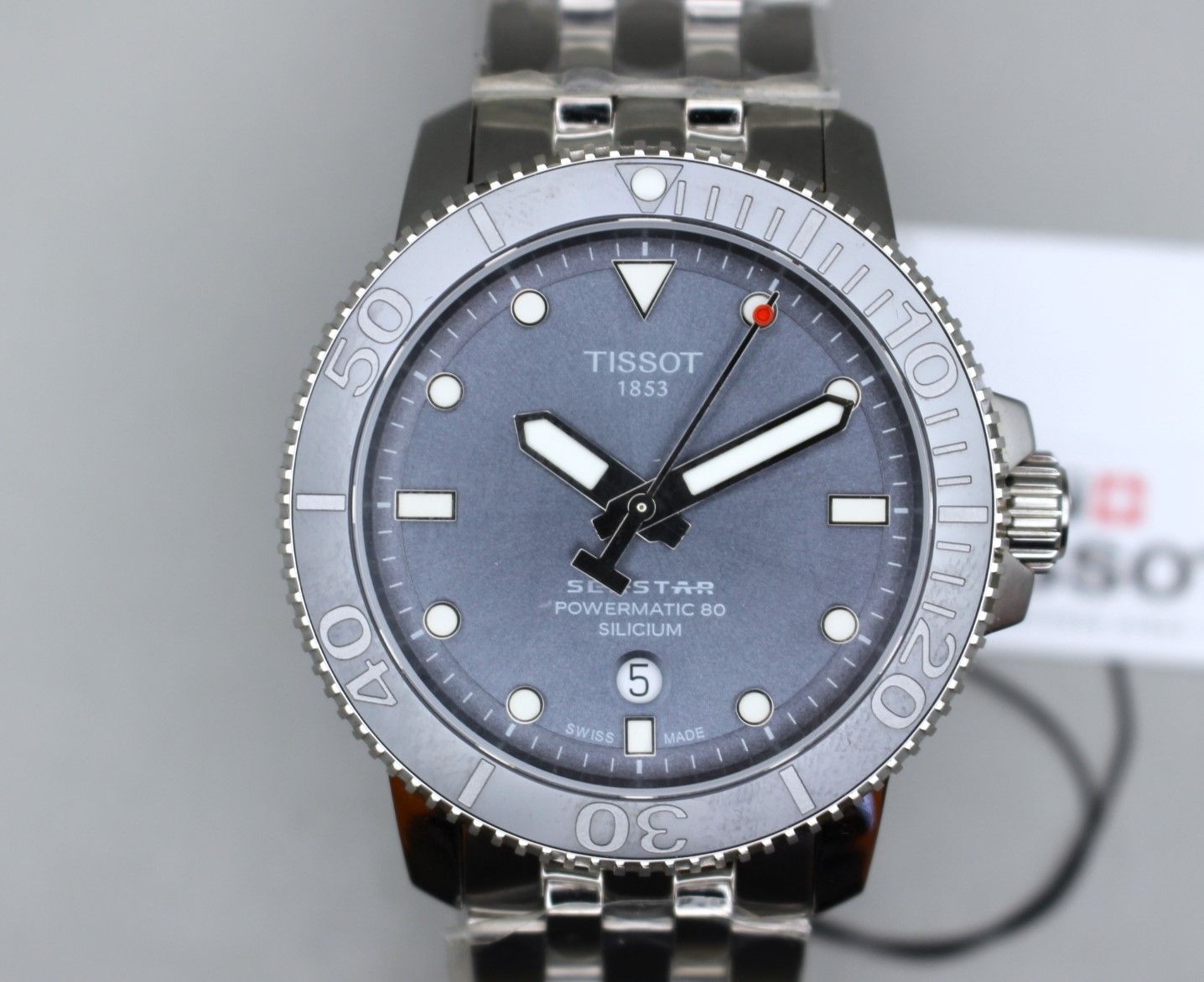 VRW 1421 時計 TISSOT ティソ シースター1000 GR文字盤 メンズ 自動巻き 腕時計 稼働品