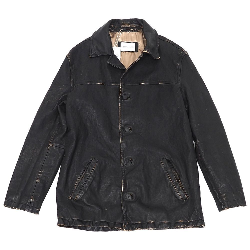ADAM ET ROPE フェイクレザー カーコート サイズ L ブラック ジャケット アダムエロぺ メンズ 5GHB J06117 KCT30