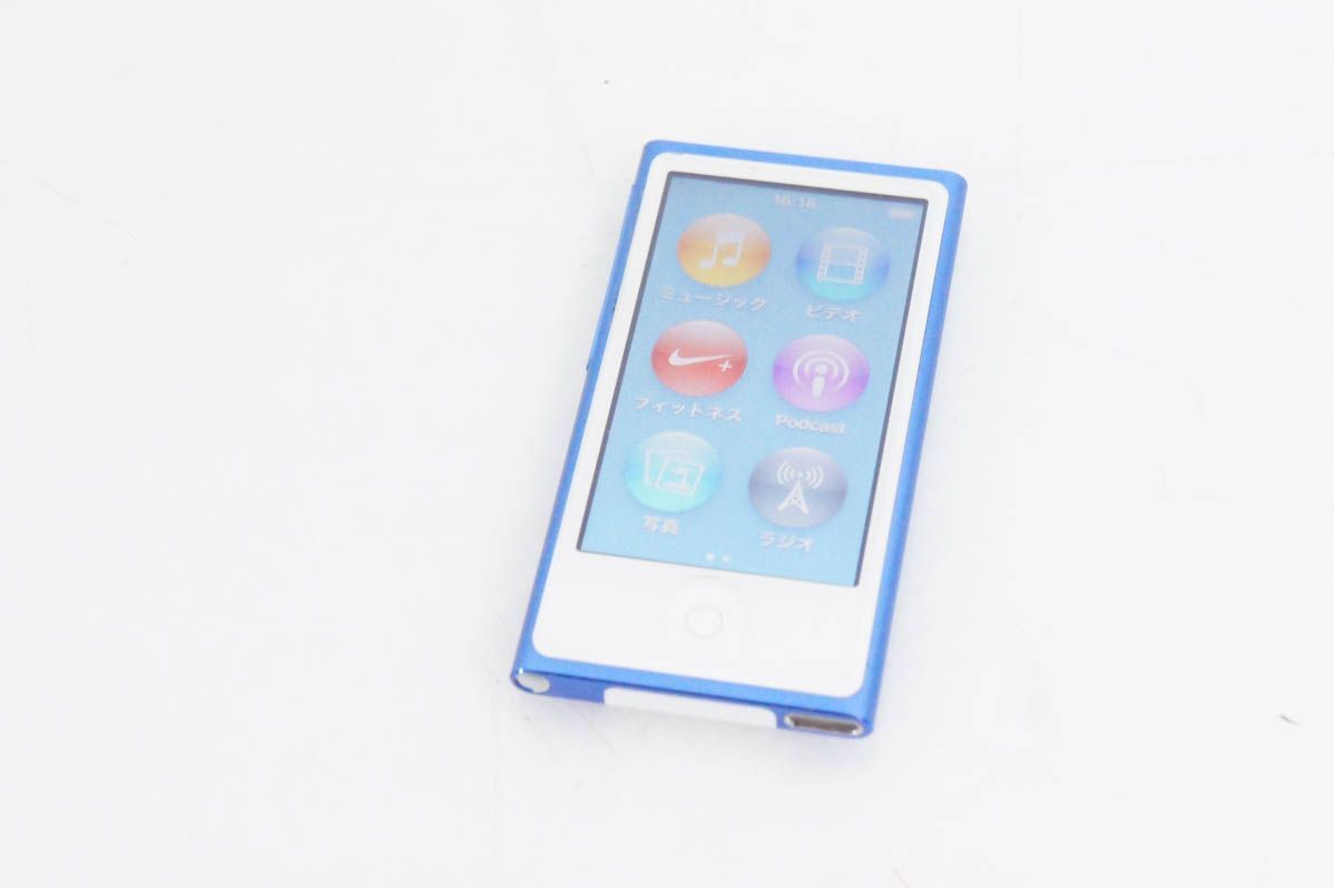 Appleアップル 第7世代 iPod nano 16GB ブルー MKN02J