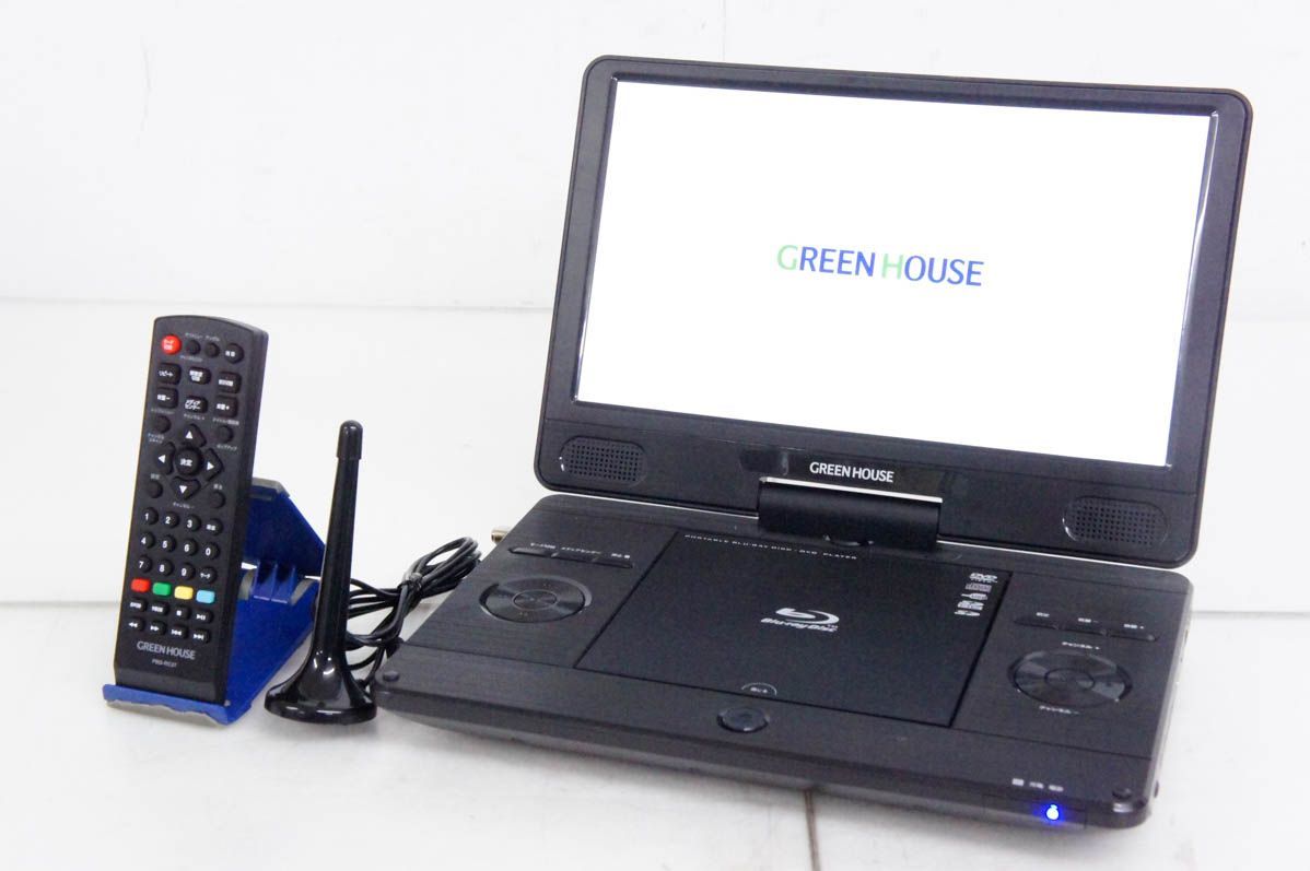 GREEN HOUSE 11.6型ワイド ポータブルブルーレイディスクプレーヤー 11NTV2PBD