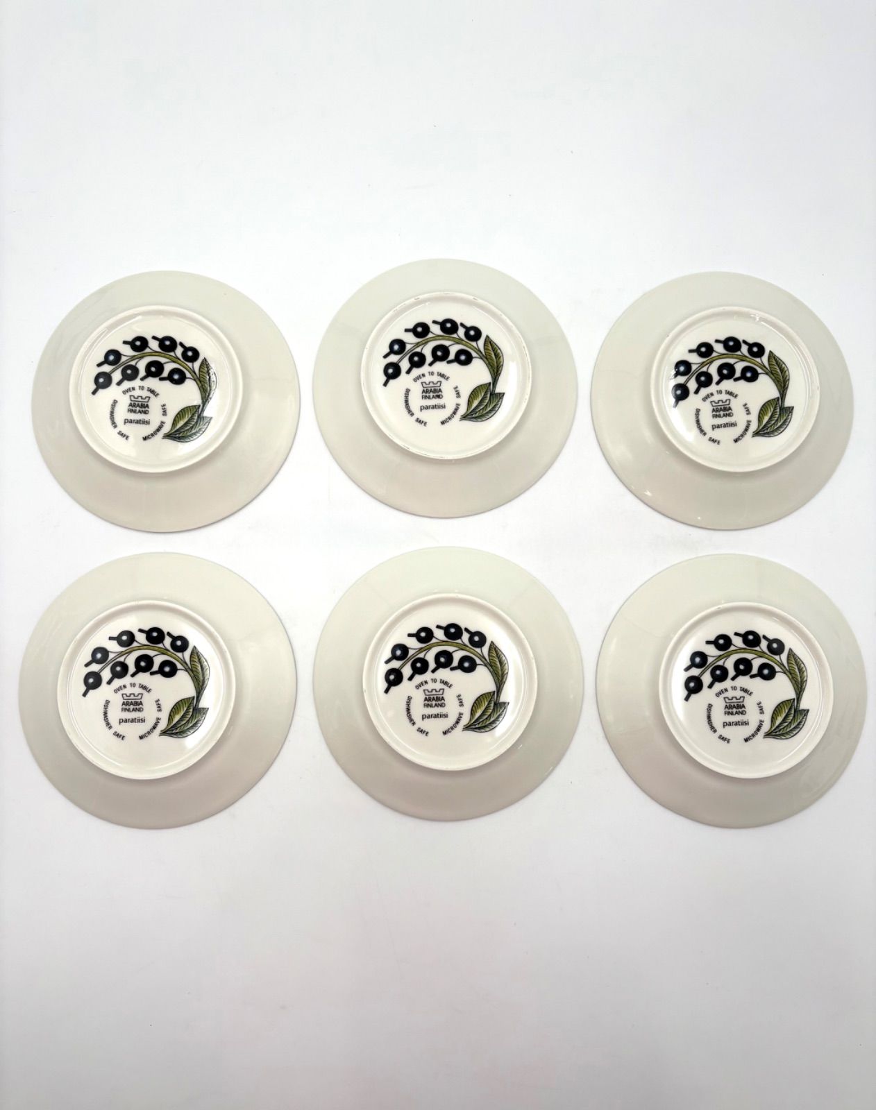 ♥保管品 ARABIA アラビア イエロー パラティッシ 14cm プレート 6枚セット